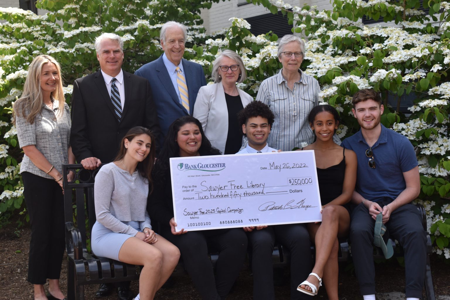 BANK GLOUCESTER ANNOUNCES 250,000 GIFT TO SAWYER FREE 2025