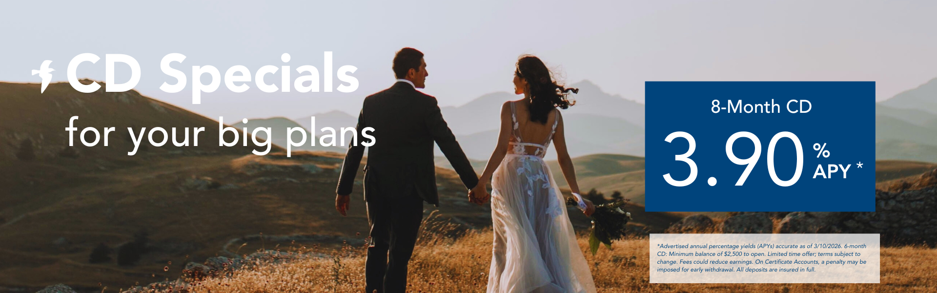 Start saving today with our 3.90% APY* CD